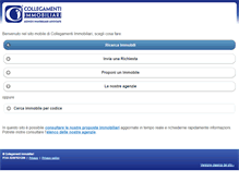 Tablet Screenshot of collegamentimmobiliari.it